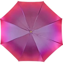Fuchsia umbrella with medallion and crystals