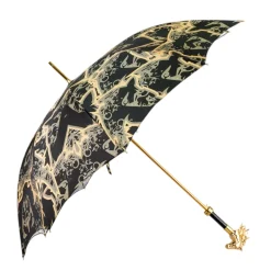 Gold Horse Head Handle Umbrella – Elegant Equestrian Design