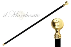 Gold Plated Round Ball Knob Style Cast Brass
