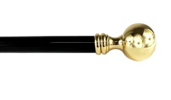 Gold Plated Round Ball Knob Style Cast Brass