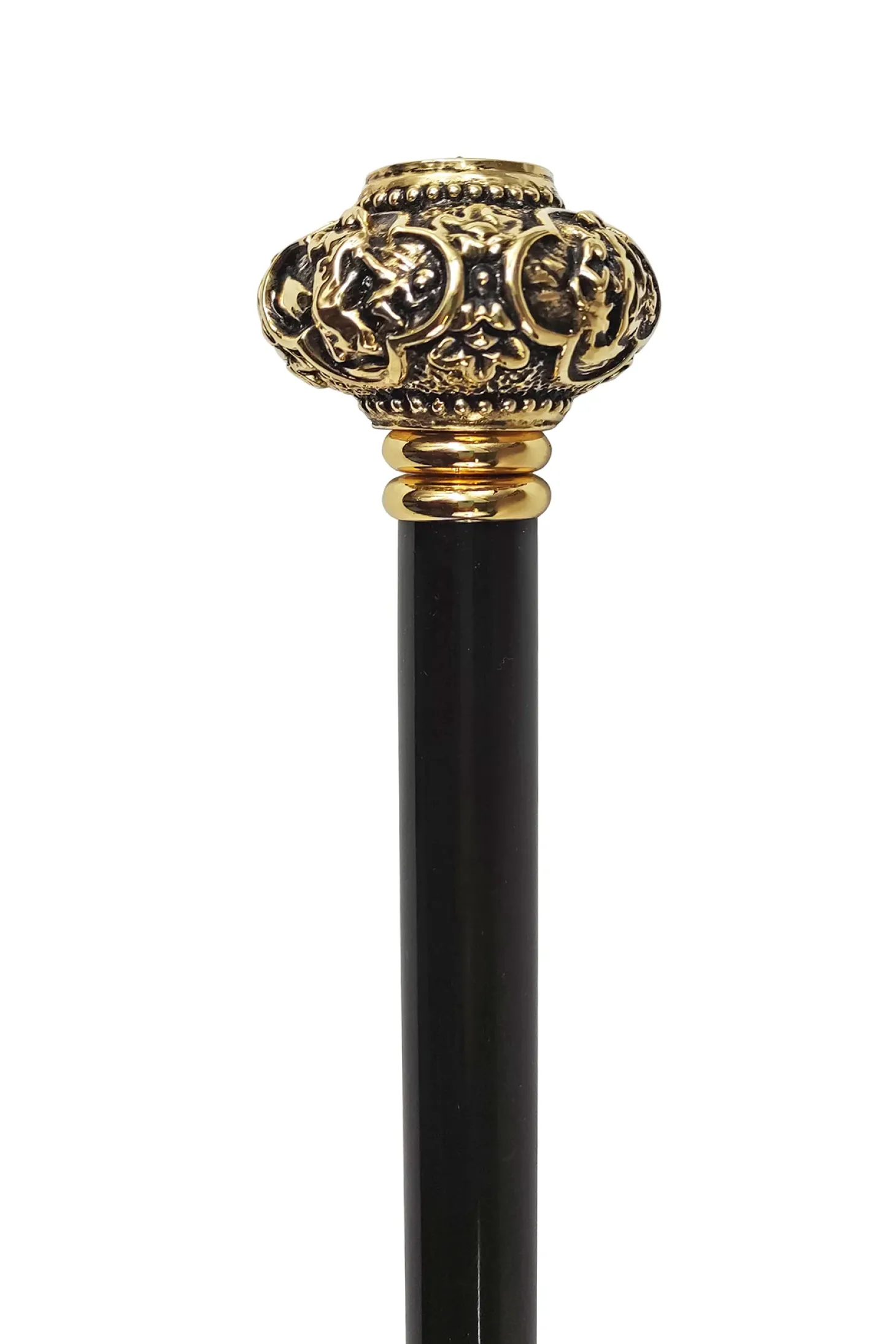 Golden knob with Red crystal