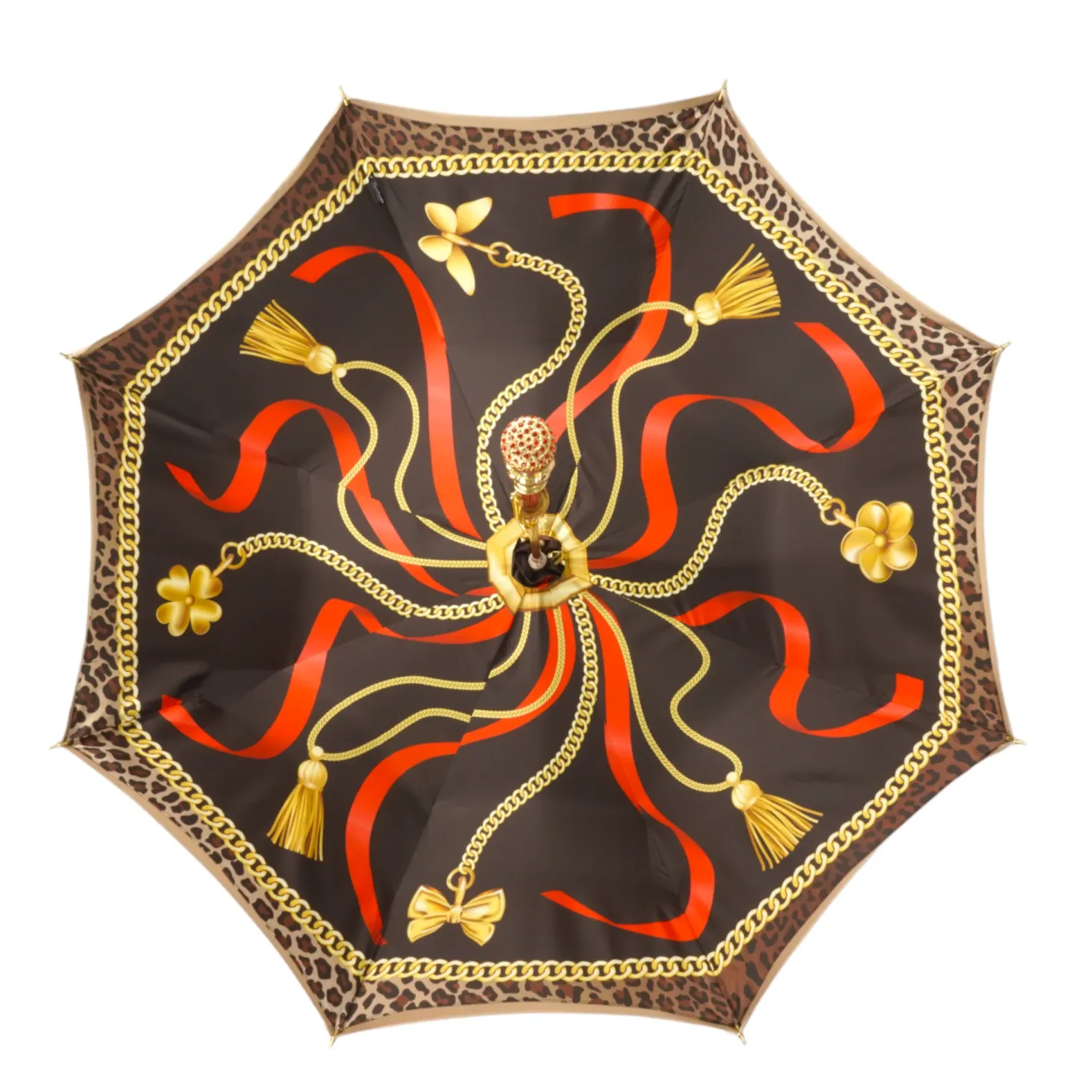 Golden Touch Umbrellas: Exquisite Artisan-Made Canopies with Crystal-A