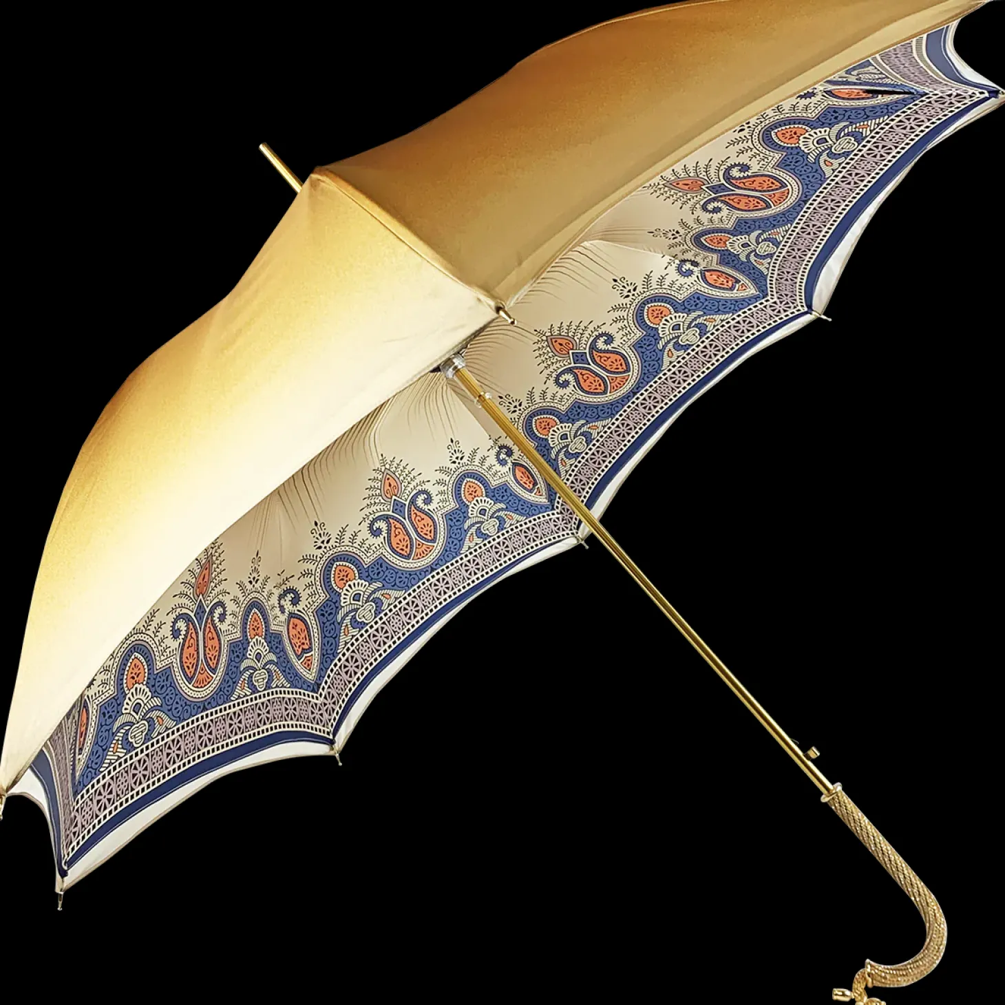 Golden Umbrella in a Fancy design