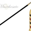 Goldplated brass Handle - Luxury canes for men
