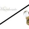 Gorgeous Emerald Walking Stick - Big Swarovski Stone