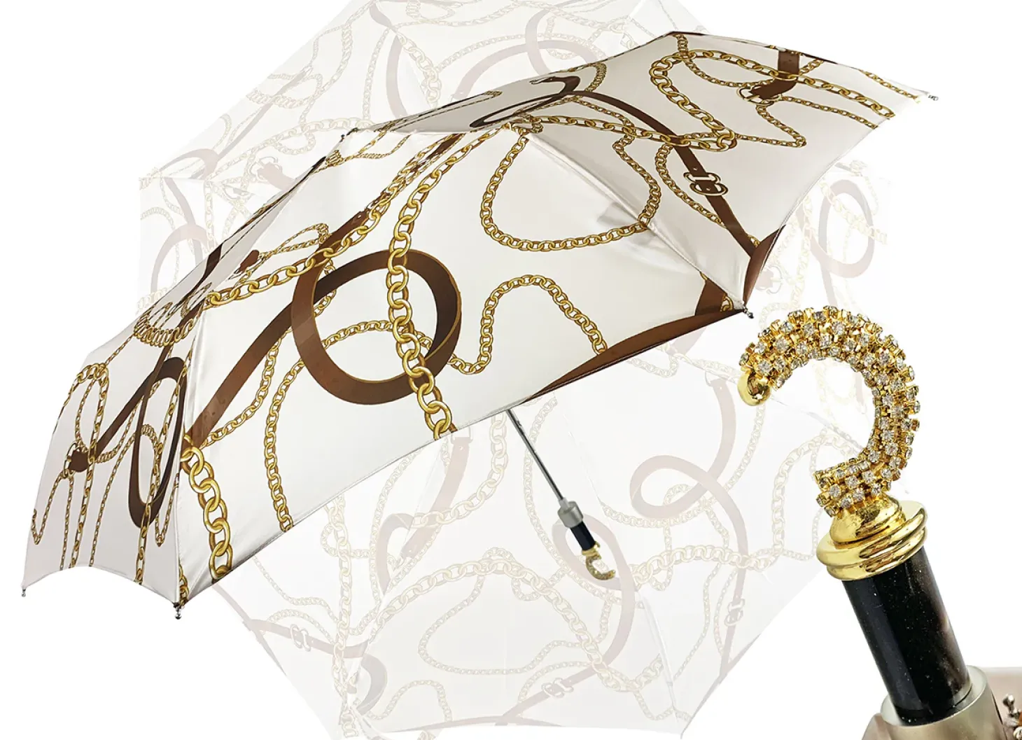 Graceful exclusive ilMarchesato design with crystals handle