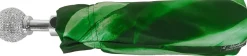 Green Flower Ladies Folding Umbrella With Luxury Handle