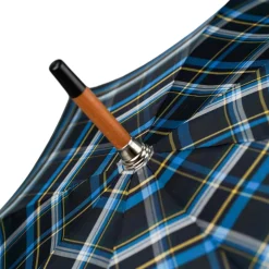 Handcrafted Cotton Umbrella - Natural Chestnut Root Handle il Marchesato Designer