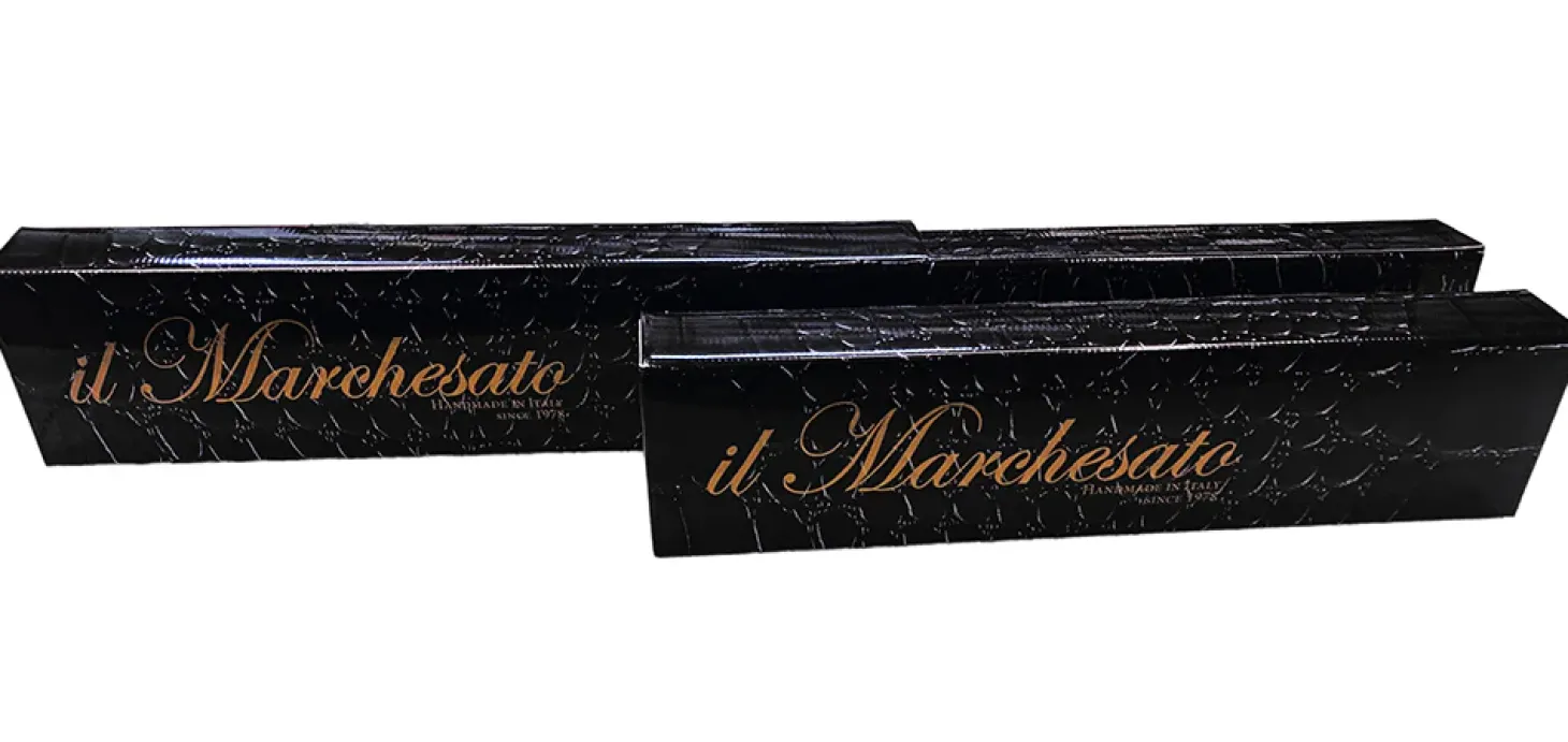 Handcrafted Cotton Umbrella - Natural Chestnut Root Handle il Marchesato Designer