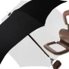 Handcrafted Leather Seat Umbrella - Black Color
