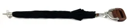 Handcrafted Leather Seat Umbrella - Black Color