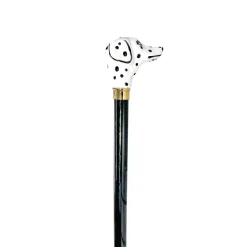 Hand-enameled Dalmatian Dog Walking stick
