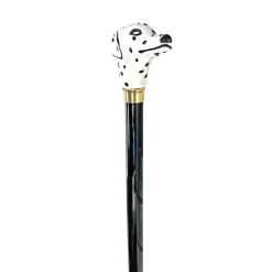 Hand-enameled Dalmatian Dog Walking stick