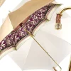 Handmade Cream Umbrella - Abstract Design