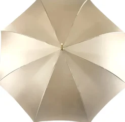Handmade Cream Umbrella - Abstract Design