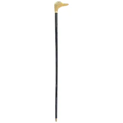 Handmade duck Walking stick - 24K gold-plated