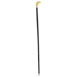 Handmade Eagle Walking stick with red stone - 24K gold-plated