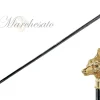 Handmade Fox Walking stick - 24K gold-plated