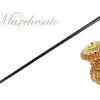 Handmade milord Cane with Orange crystals