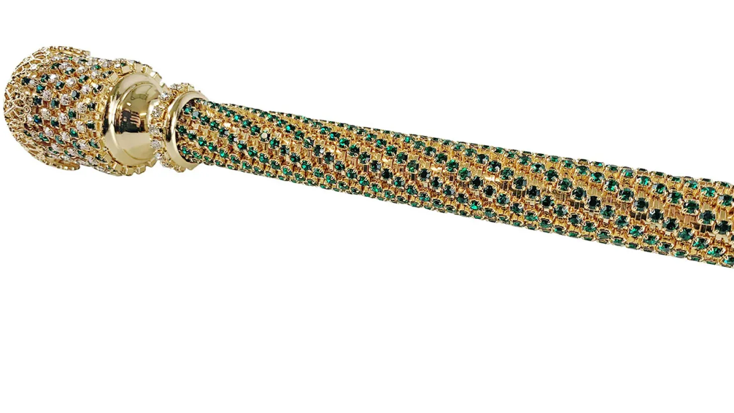 Handmade Shoehorn with Emerald Crystals