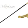 Handmade Snake Walking stick - 24K gold-plated