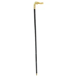 Handmade Snake Walking stick - 24K gold-plated