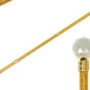 Handmade Topaz Crystal-Encrusted Walking Cane