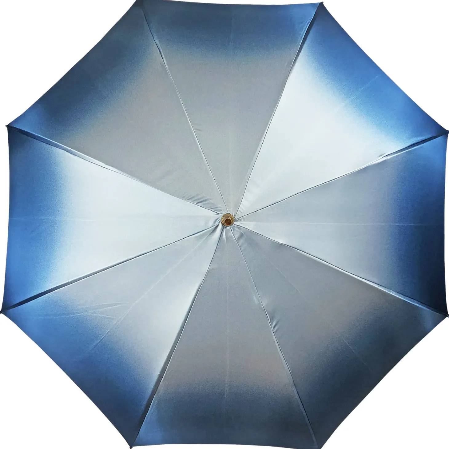 Handmade umbrella in multicolor satin fabric