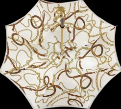 Handmade umbrella with hand-enamelled Dog and Elegant design