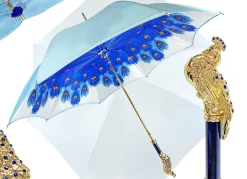 il Marchesato Blue Peacock Umbrella
