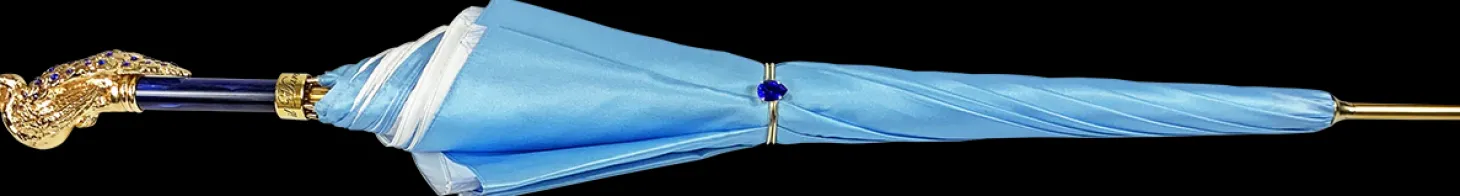 il Marchesato Blue Peacock Umbrella