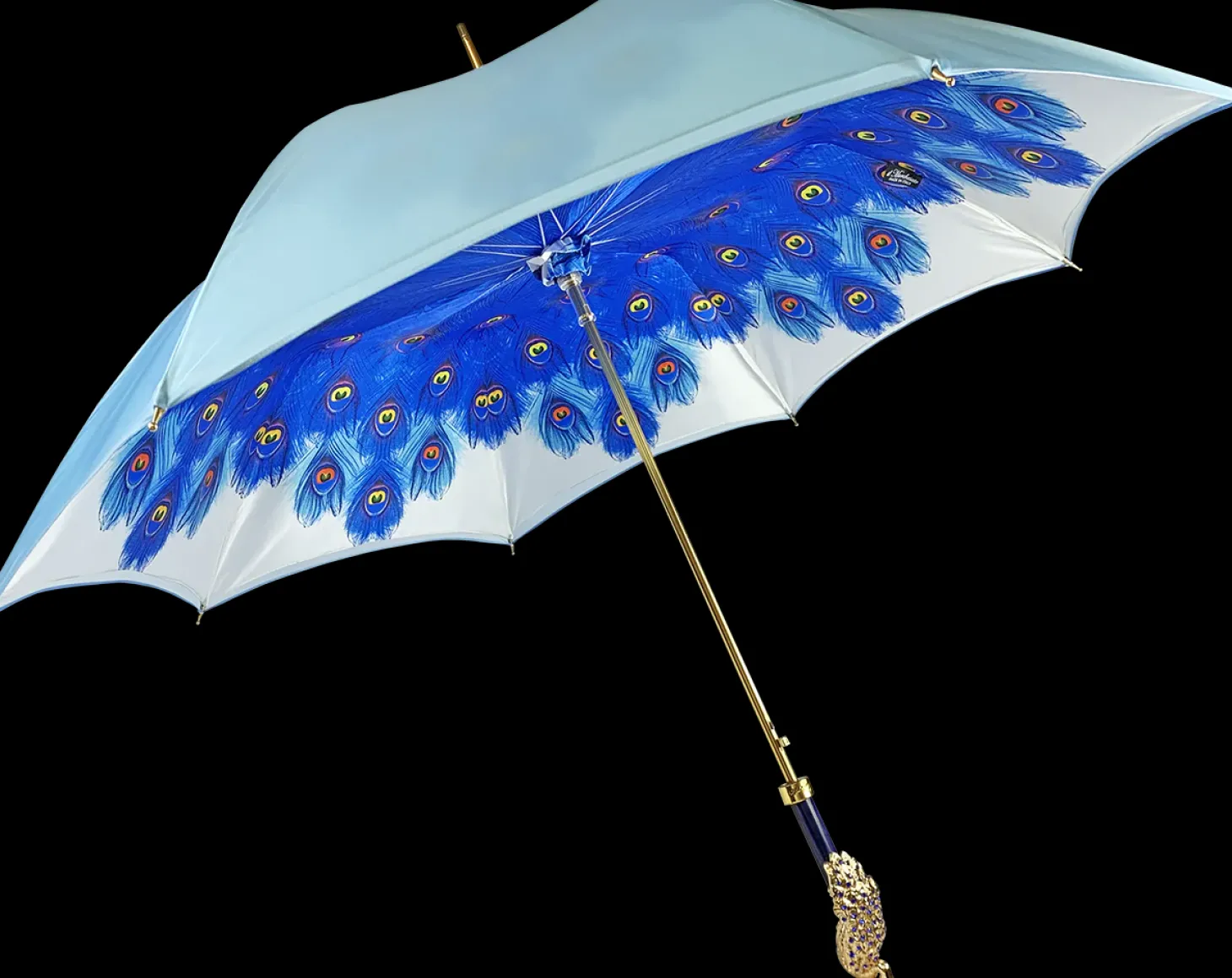 il Marchesato Blue Peacock Umbrella