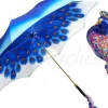 il Marchesato Blue Peacock Umbrella Awesome Fashionable Ladies Umbrella