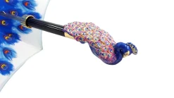 il Marchesato Blue Peacock Umbrella Awesome Fashionable Ladies Umbrella