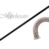 Il Marchesato Bright Walking stick - Siam crystal on silver plated bra