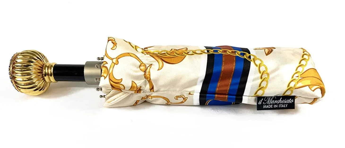 il Marchesato Chains Print Women's Folding Umbrella