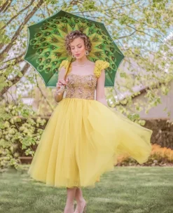 il Marchesato Green Peacock Umbrella