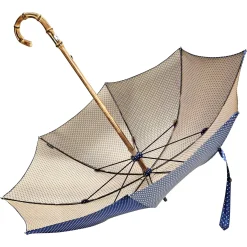 il Marchesato Handmade Whanghee Bamboo-Gentlemen's Umbrella with dots