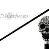 il Marchesato Lux Black Skull Cane Encrusted with Hundreds Swarovski C