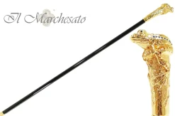 il Marchesato Lux Frog Cane Encrusted with Hundreds Cristals