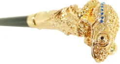 il Marchesato Lux Frog Cane Encrusted with Hundreds Cristals