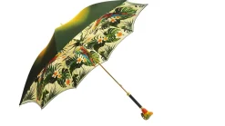 il Marchesato Luxury Parrot Umbrella, Double Cloth
