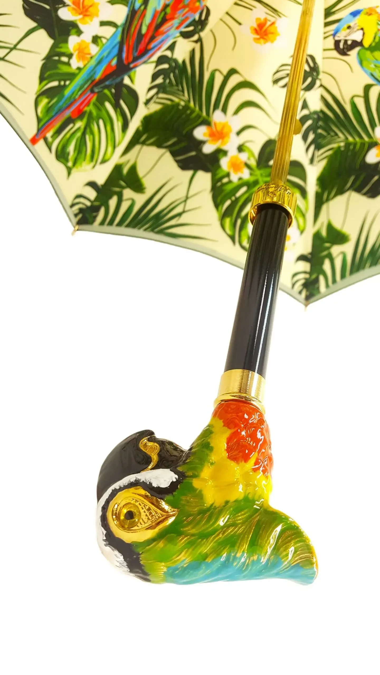 il Marchesato Luxury Parrot Umbrella, Double Cloth