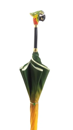 il Marchesato Luxury Parrot Umbrella, Double Cloth