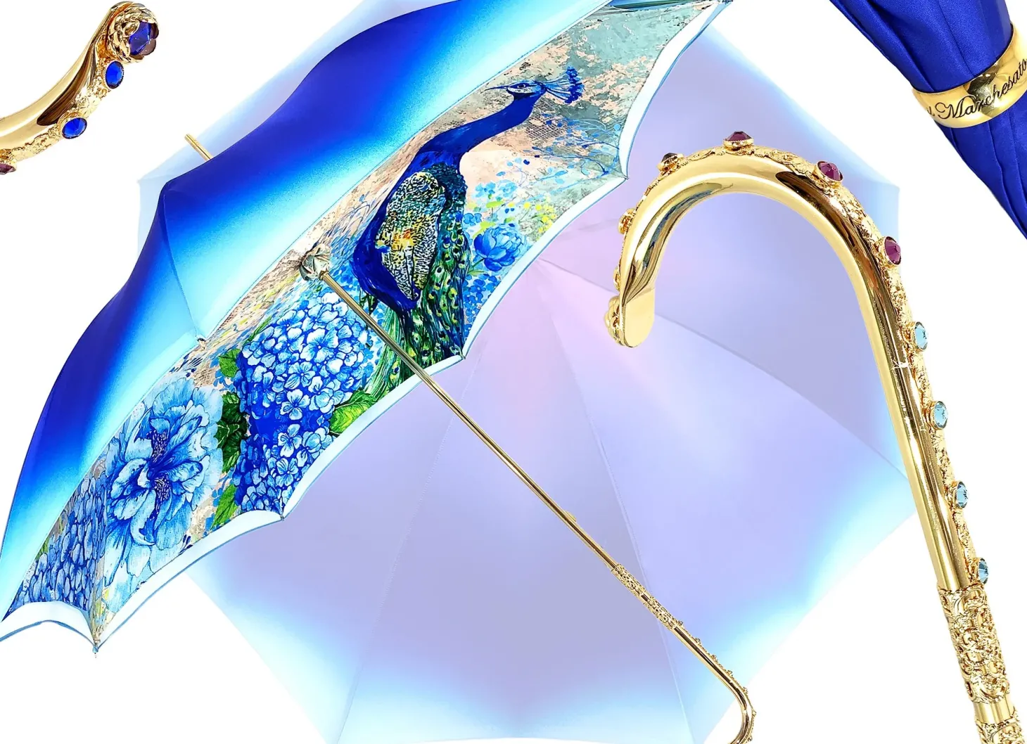 il Marchesato Luxury Peacock Umbrella