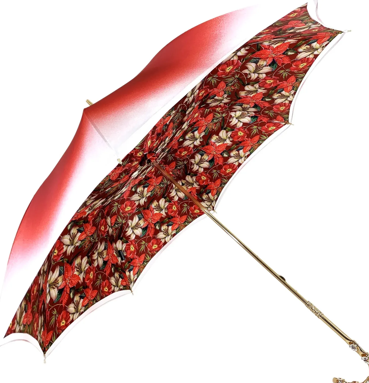 il Marchesato Red Flowered Umbrella
