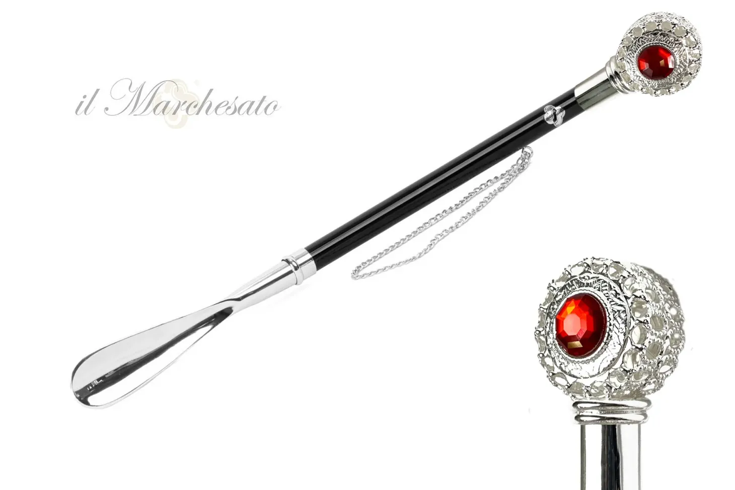 il Marchesato Silver plated shoehorn