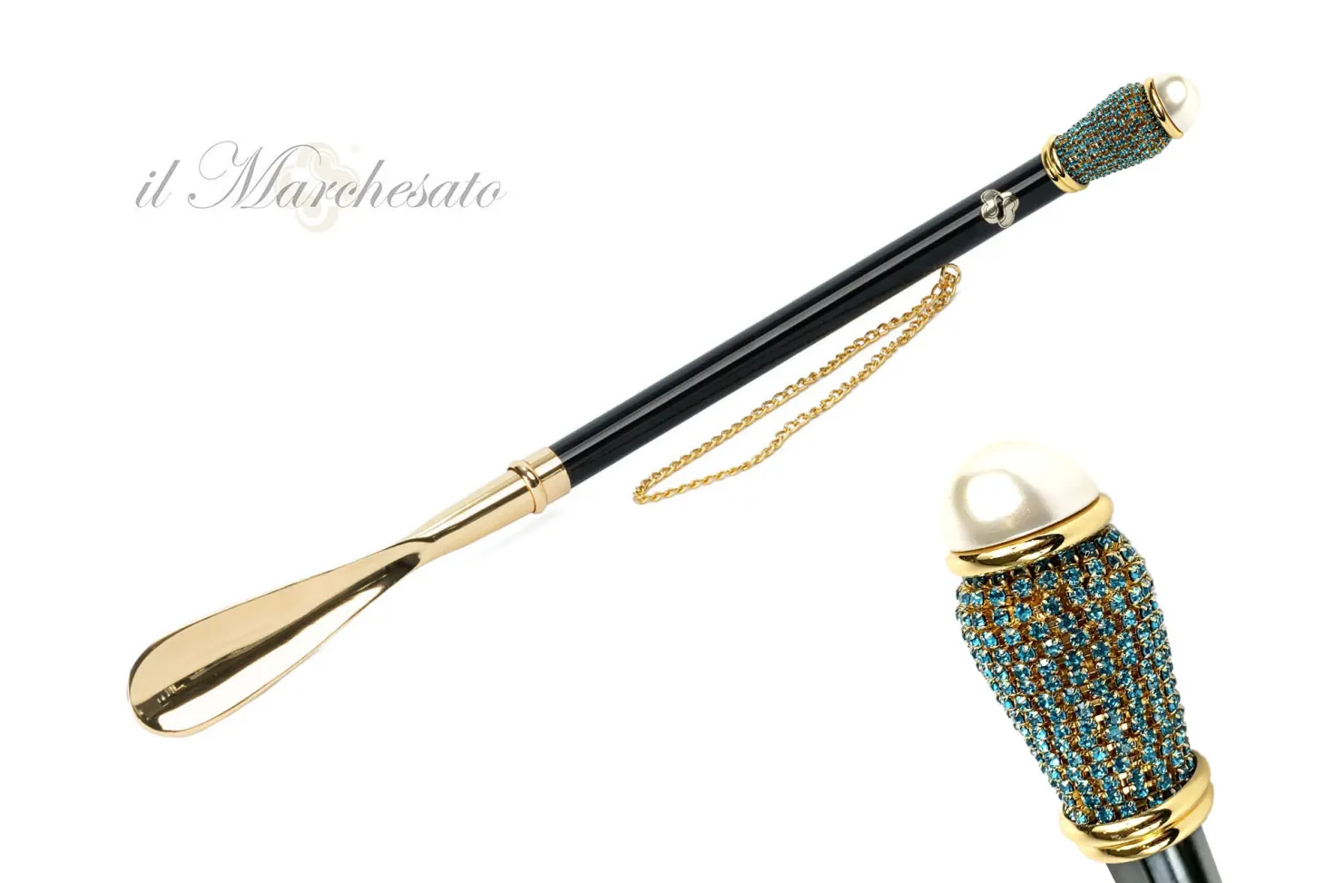 il Marchesato Silver plated shoehorn