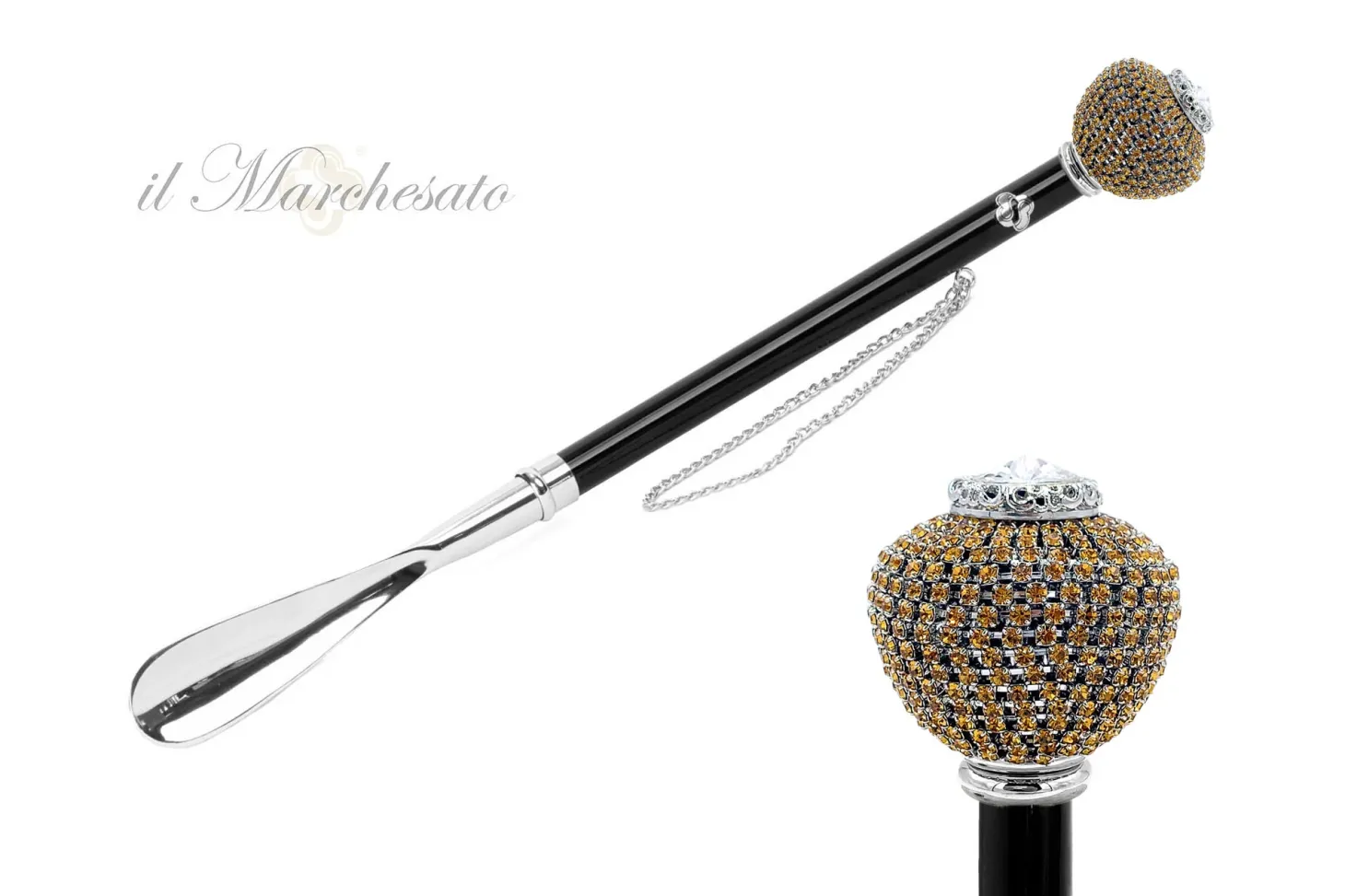 il Marchesato Silver plated shoehorn