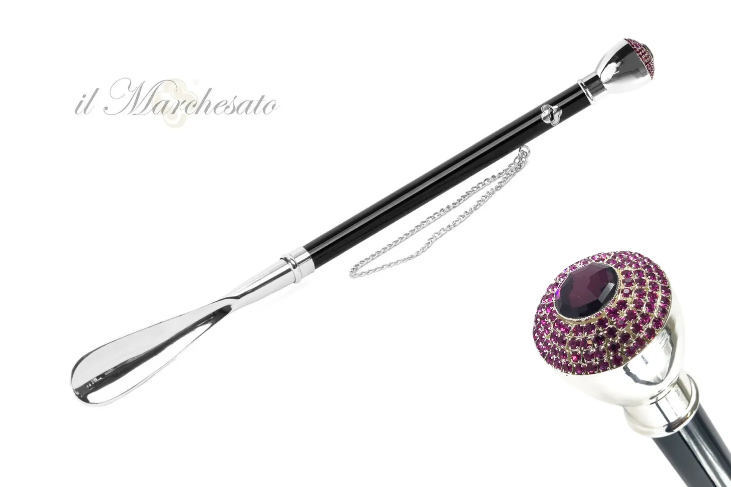 il Marchesato Silver plated shoehorn